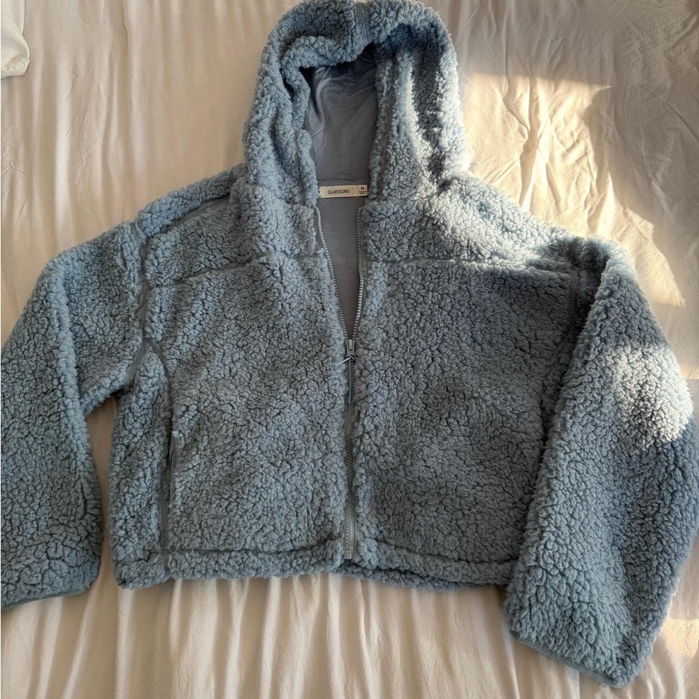 Glassons Blue Puffer Jacket with Hood